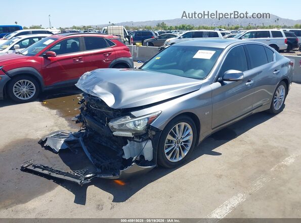 JN1EV7AP8KM542005 2019 INFINITI Q50 Gray Передня ліва чверть