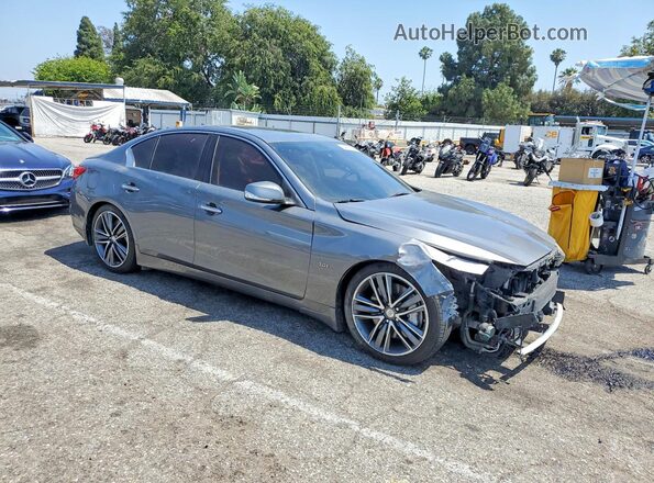 JN1EV7AP9HM730010 2017 INFINITI Q50 Gray Delantero derecho