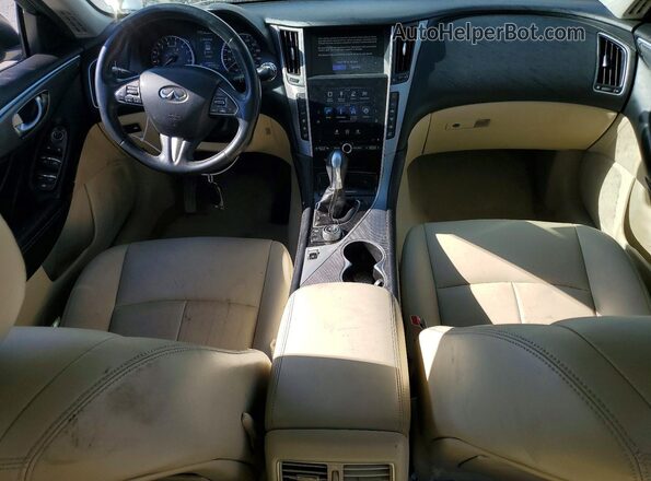 JN1EV7AP9HM741363 2017 INFINITI Q50 Белый Вид панели приборов