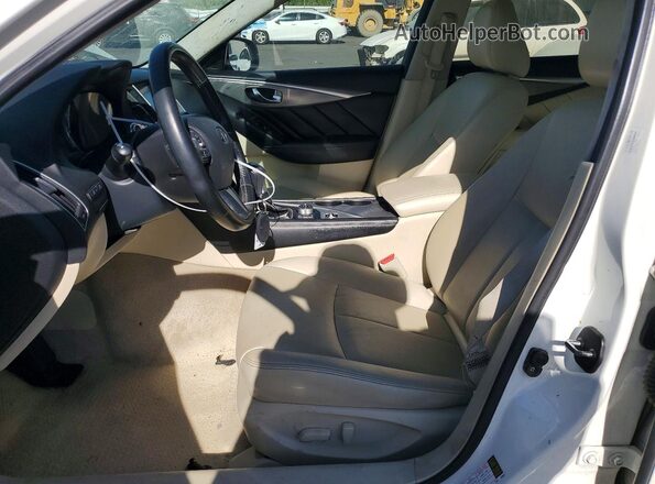 JN1EV7AP9HM741363 2017 INFINITI Q50 Белый Вид салона спереди