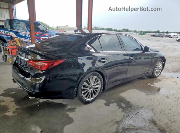 JN1EV7AP9JM358335 2018 INFINITI Q50 Black უკანა მარჯვენა