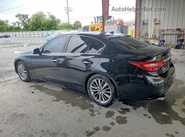 JN1EV7AP9JM358335 2018 INFINITI Q50 Black უკანა მარცხენა