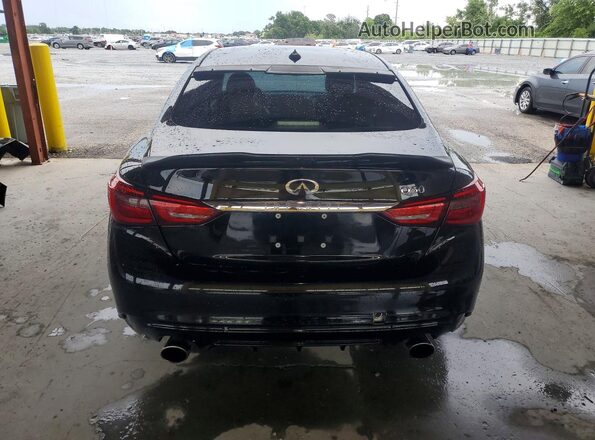 JN1EV7AP9JM358335 2018 INFINITI Q50 Black უკანა ხედი