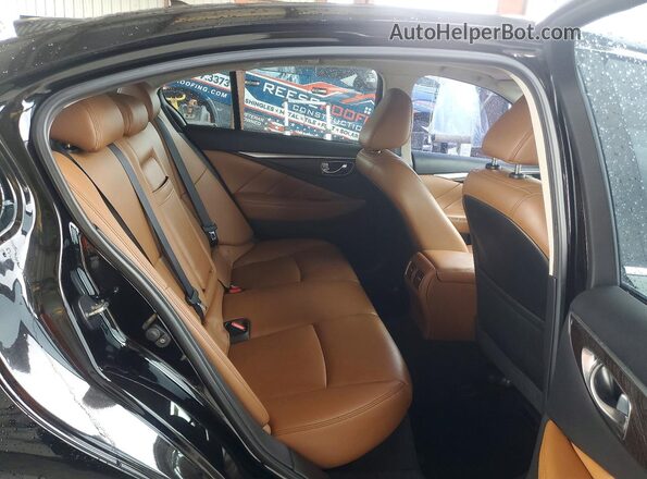 JN1EV7AP9JM358335 2018 INFINITI Q50 Black უკანა სავარძლების ხედი