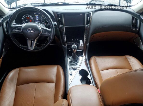 JN1EV7AP9JM358335 2018 INFINITI Q50 Black წინა პანელის ხედი