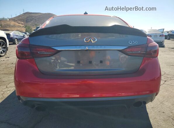 JN1EV7AP9KM519509 2019 INFINITI Q50 Red Vista trasera