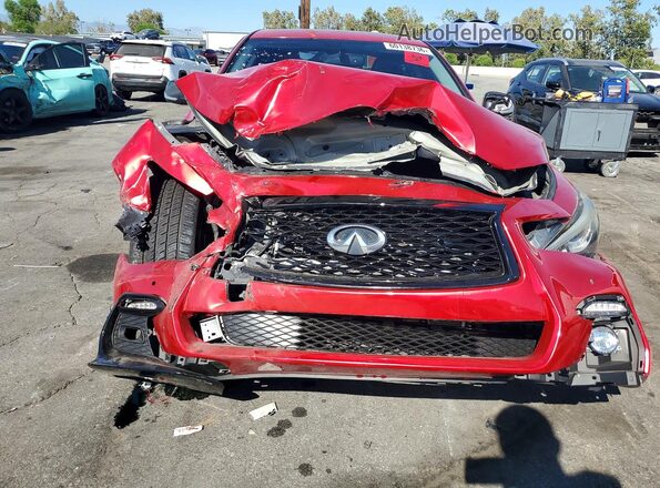 JN1EV7AP9KM519509 2019 INFINITI Q50 Red Vista frontal