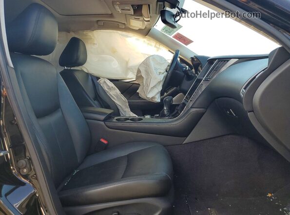 JN1EV7APXHM733031 2017 INFINITI Q50 Черный Вид салона спереди