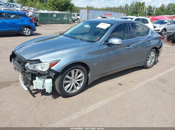 JN1EV7APXHM736706 2017 INFINITI Q50 Бирюзовый Передняя левая четверть