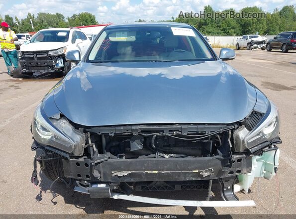 JN1EV7APXHM736706 2017 INFINITI Q50 Бирюзовый Вид задней части салона