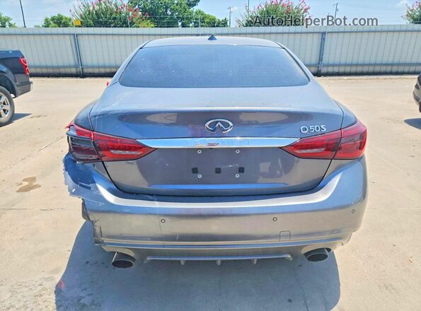 JN1EV7APXJM355394 2018 INFINITI Q50 Silver Հետևի տեսք