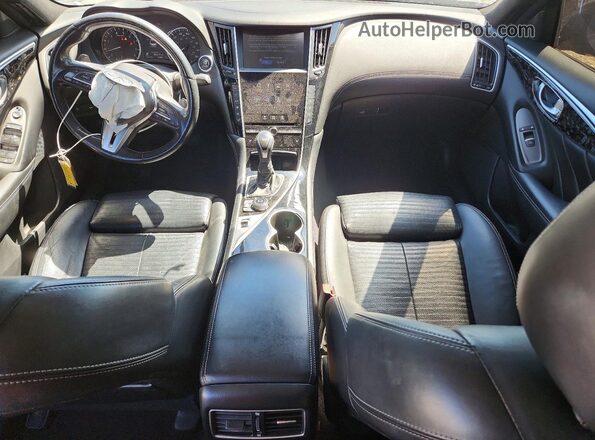 JN1EV7APXJM356478 2018 INFINITI Q50 Gray Widok deski rozdzielczej