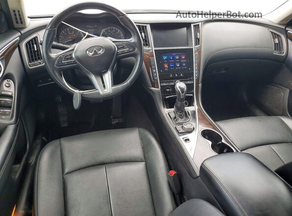 JN1EV7APXJM361762 2018 INFINITI Q50 White Вид панелі приладів
