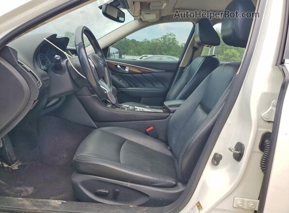 JN1EV7APXJM361762 2018 INFINITI Q50 White Вид салону спереду