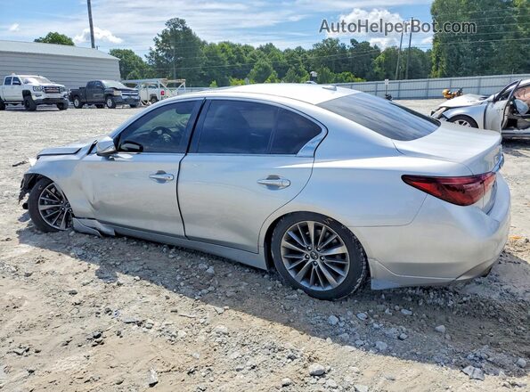 JN1EV7APXJM365634 2018 INFINITI Q50 Серебряный Задняя левая четверть