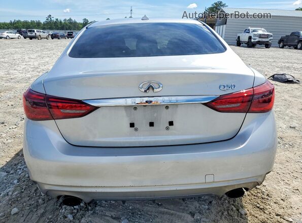 JN1EV7APXJM365634 2018 INFINITI Q50 Серебряный Вид сзади
