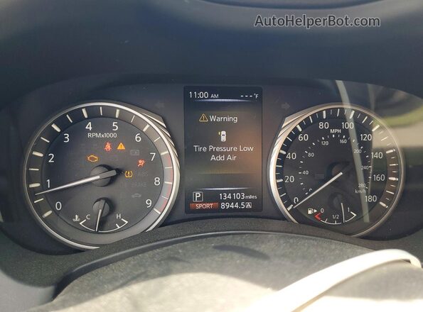 JN1EV7APXJM365634 2018 INFINITI Q50 Серебряный Вид щитка приборов