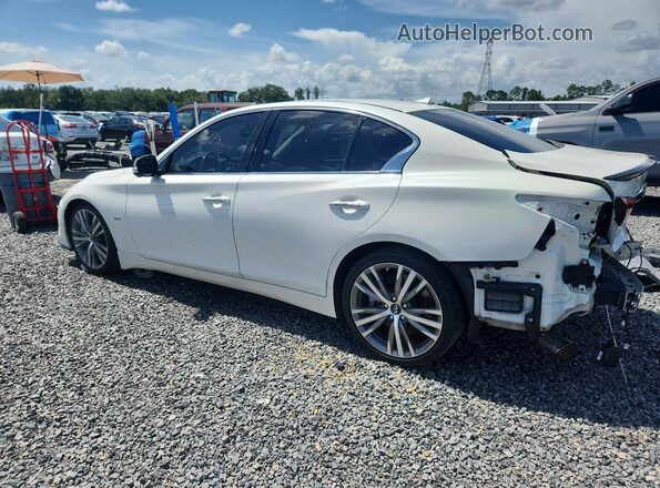 JN1EV7APXKM510642 2019 INFINITI Q50 White Trasero izquierdo
