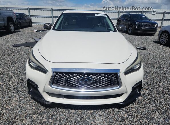 JN1EV7APXKM510642 2019 INFINITI Q50 White Vista frontal
