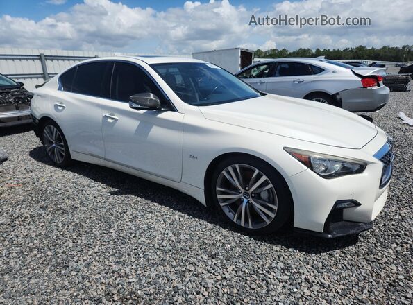 JN1EV7APXKM510642 2019 INFINITI Q50 White Delantero derecho