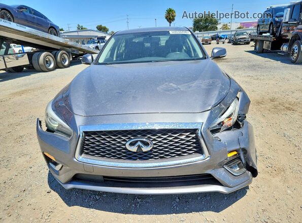 JN1EV7APXKM542782 2019 INFINITI Q50 Gray Front view