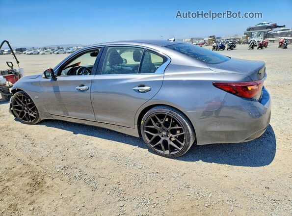 JN1EV7APXKM542782 2019 INFINITI Q50 Gray Rear left