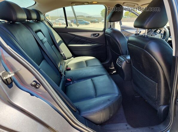 JN1EV7APXKM542782 2019 INFINITI Q50 Gray Rear seats view