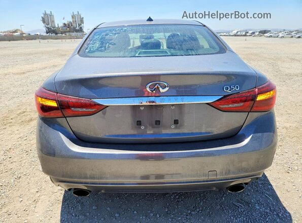 JN1EV7APXKM542782 2019 INFINITI Q50 Gray Rear view