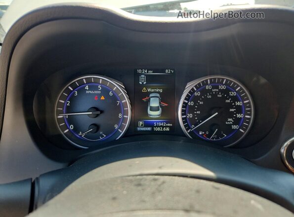 JN1EV7AR0HM832376 2017 INFINITI Q50 White Widok zestawu wskaźników