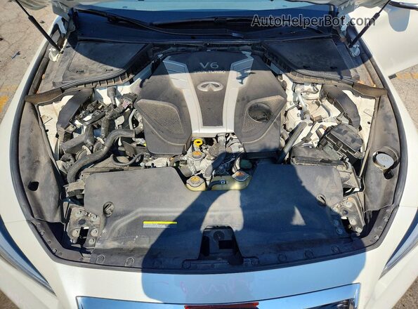 JN1EV7AR0HM832376 2017 INFINITI Q50 White Widok wnętrza z tyłu
