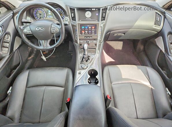 JN1EV7AR0HM833396 2017 INFINITI Q50 White Dashboard view