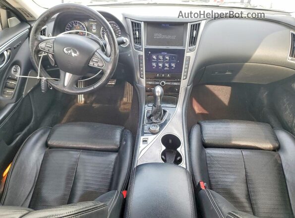 JN1EV7AR0HM833625 2017 INFINITI Q50 White Widok deski rozdzielczej