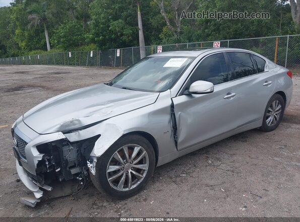 JN1EV7AR0HM836122 2017 INFINITI Q50 Серый Передняя левая четверть