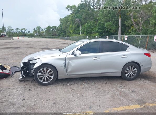 JN1EV7AR0HM836122 2017 INFINITI Q50 Серый Вид задней части салона