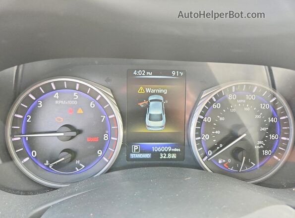 JN1EV7AR0HM836847 2017 INFINITI Q50 Gray Widok zestawu wskaźników