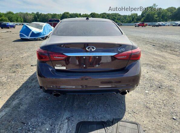 JN1EV7AR0JM432145 2018 INFINITI Q50 Black Vista trasera
