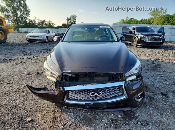 JN1EV7AR0JM443601 2018 INFINITI Q50 Brown Front view