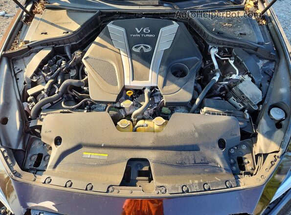JN1EV7AR0JM443601 2018 INFINITI Q50 Brown Rear interior view