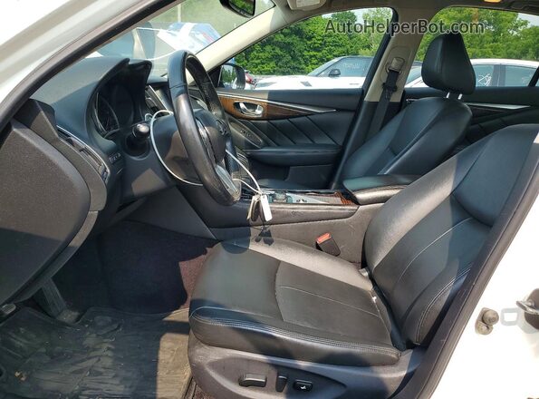 JN1EV7AR0JM611074 2018 INFINITI Q50 White Widok wnętrza z przodu