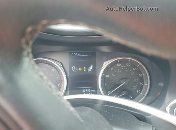 JN1EV7AR0KM551105 2019 INFINITI Q50 White Instrument cluster view
