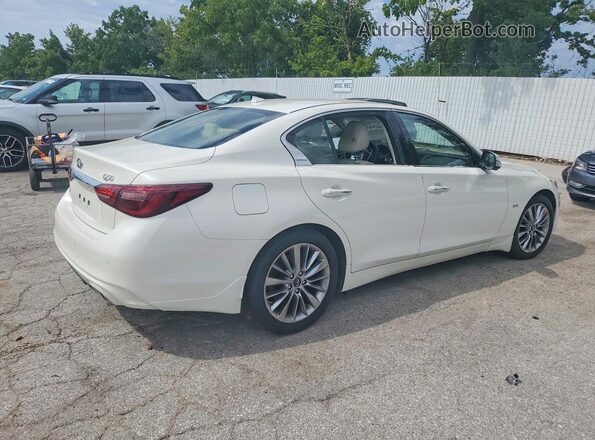 JN1EV7AR0KM551105 2019 INFINITI Q50 White Rear right