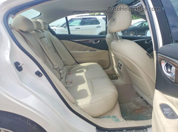 JN1EV7AR0KM551105 2019 INFINITI Q50 White Rear seats view