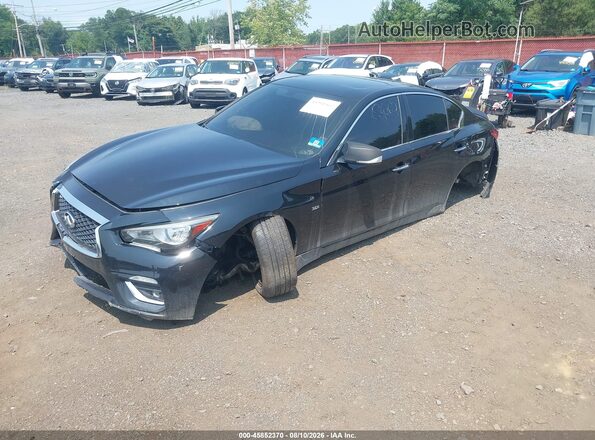 JN1EV7AR0KM552674 2019 INFINITI Q50 Black წინა მარცხენა ხედი სამი მეოთხედიდან