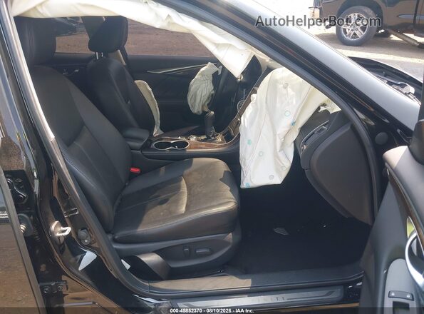 JN1EV7AR0KM552674 2019 INFINITI Q50 Black წინა სალონის ხედი