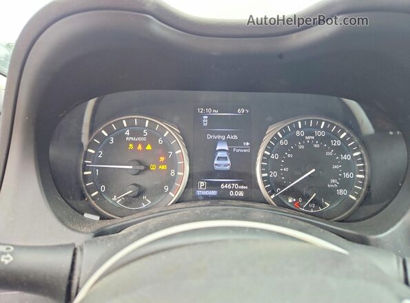 JN1EV7AR0KM592589 2019 INFINITI Q50 Gray Вид щитка приладів