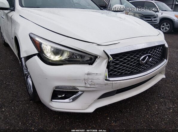 JN1EV7AR0LM252389 2020 INFINITI Q50 White Front view