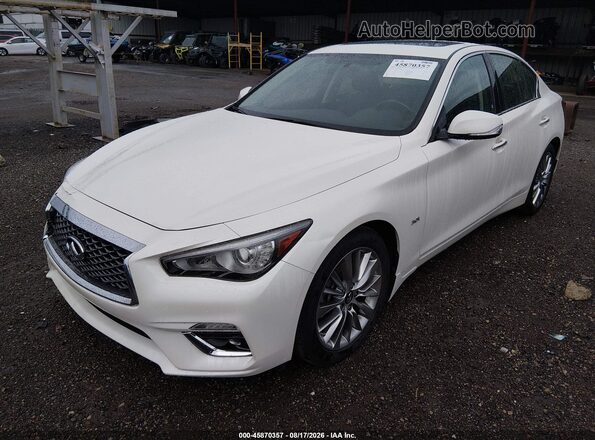 JN1EV7AR0LM252389 2020 INFINITI Q50 White Front left