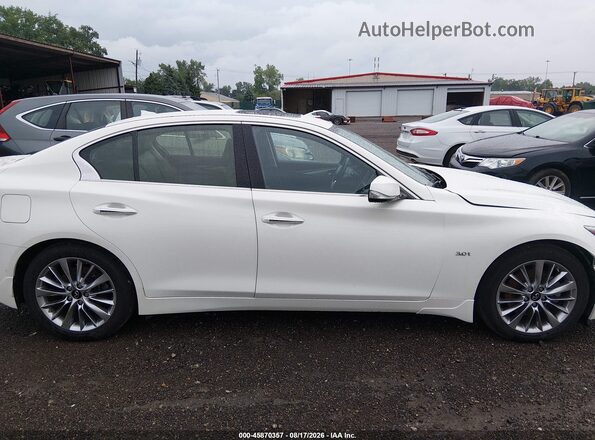 JN1EV7AR0LM252389 2020 INFINITI Q50 White Rear interior view