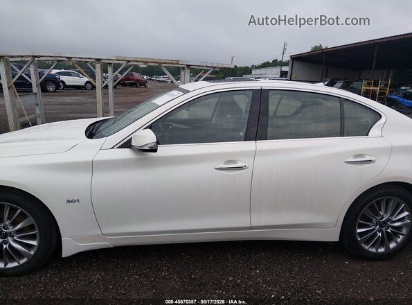 JN1EV7AR0LM252389 2020 INFINITI Q50 White 360 interior view
