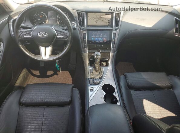 JN1EV7AR0LM255258 2020 INFINITI Q50 White Widok deski rozdzielczej